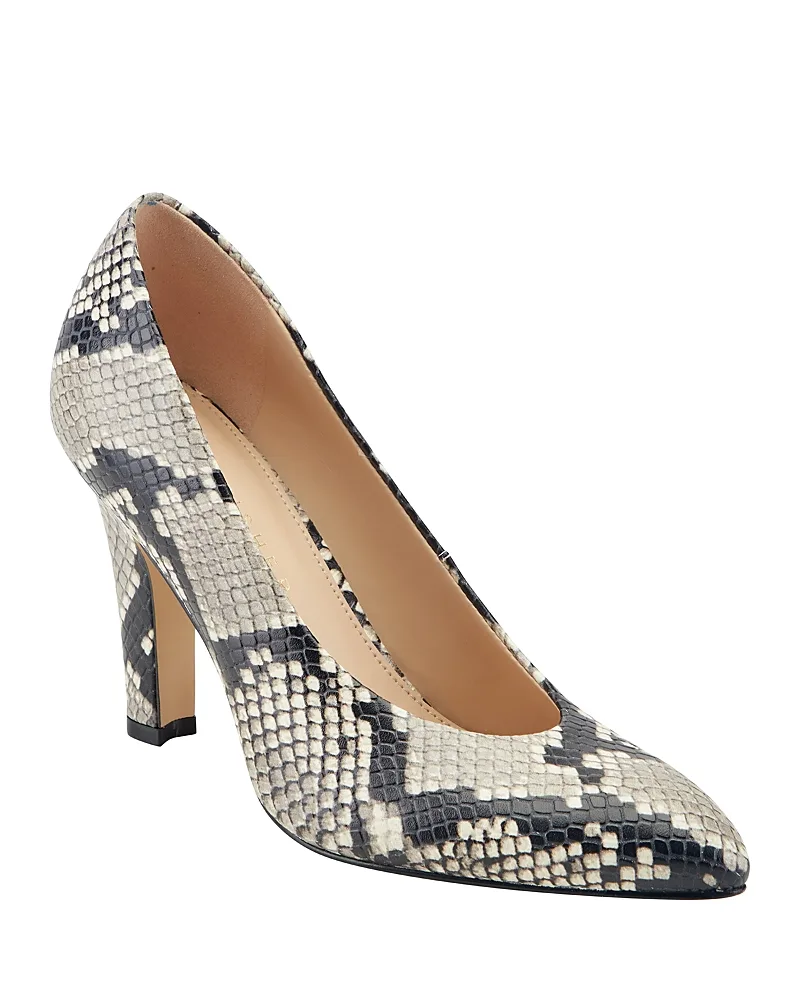 Lianne Snake Embossed Leather Pumps by Marc Fisher LTD