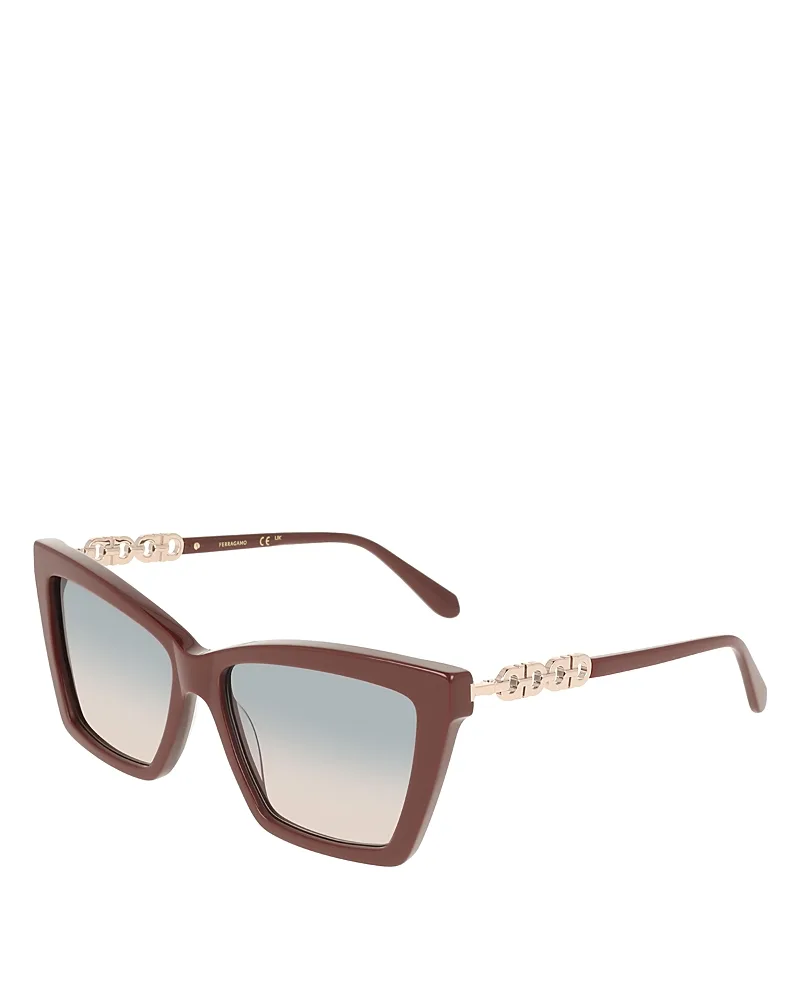Cat Eye Sunglasses, 57mm by Ferragamo