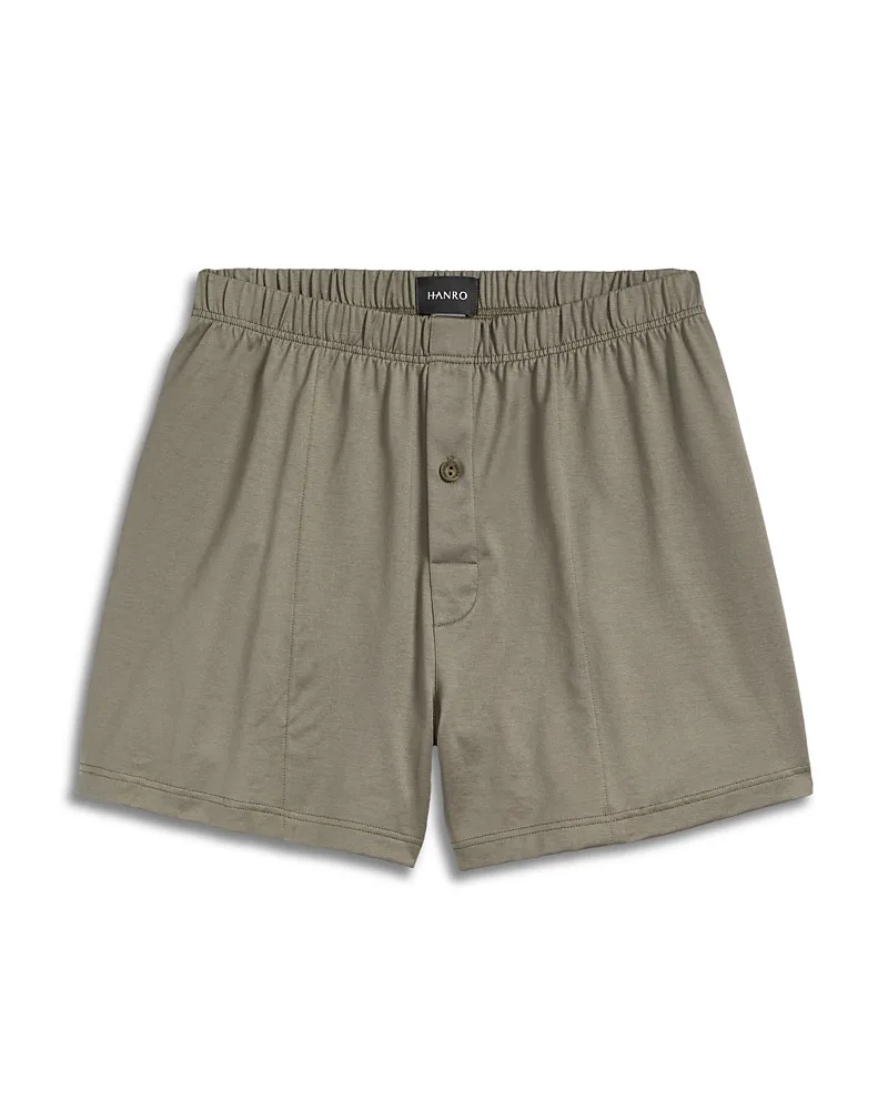 Cotton Sporty Button Fly Boxers by Hanro