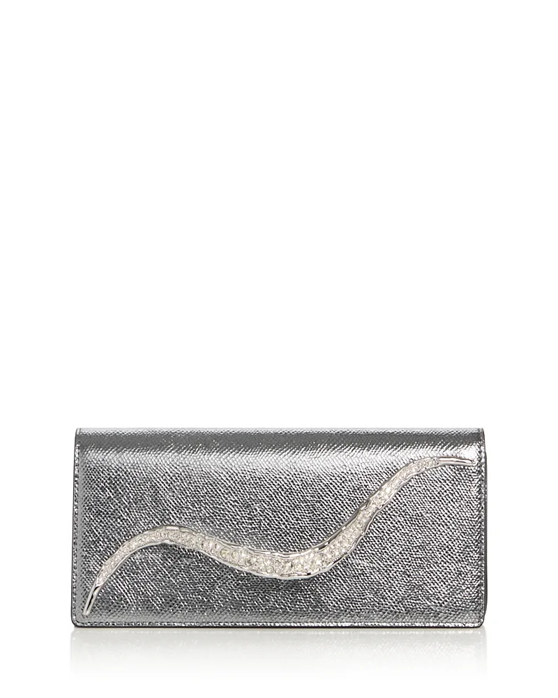 Crystal Curve Leather Clutch by Alexis Bittar