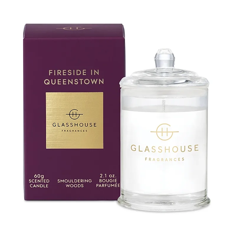 Fireside in Queenstown Candle, 2.1 oz by Glasshouse Fragrances