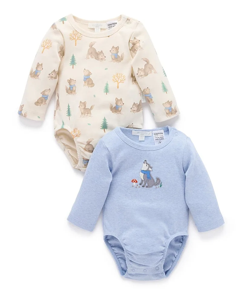 2 Pack Bodysuit by Purebaby