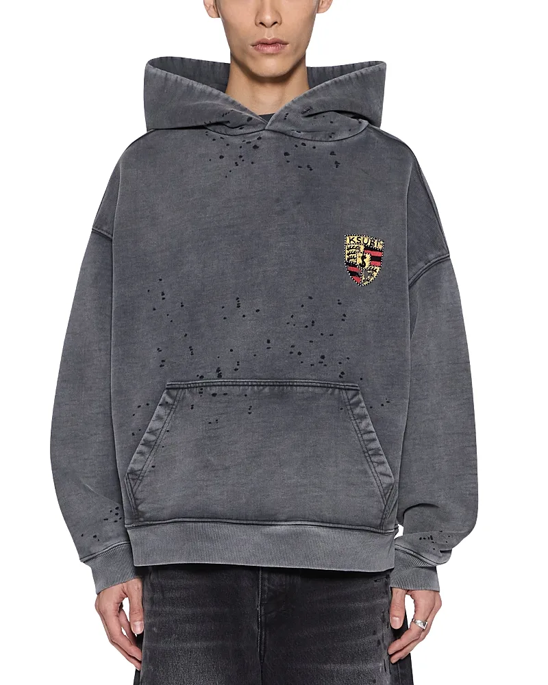 Fade Cotton Shield Logo Hoodie by Ksubi