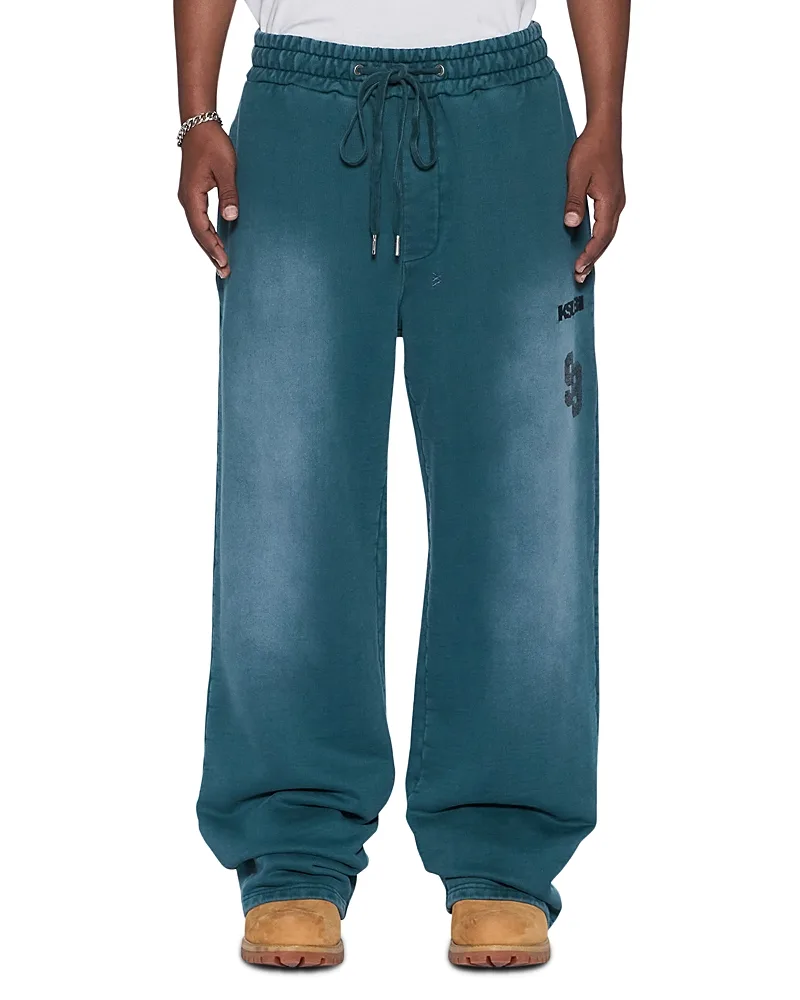 Rugged Synth Cotton Logo Drawstring Track Pants by Ksubi