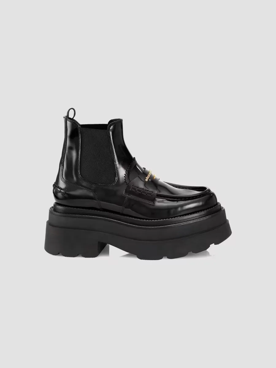 Carter Leather Platform Ankle Boots by Alexander Wang
