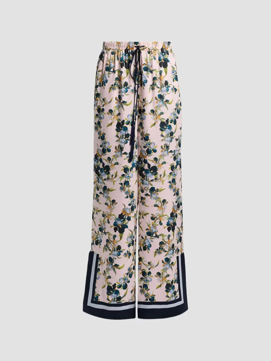 Asher Trailing Iris Drawstring Pants by Cinq  Sept