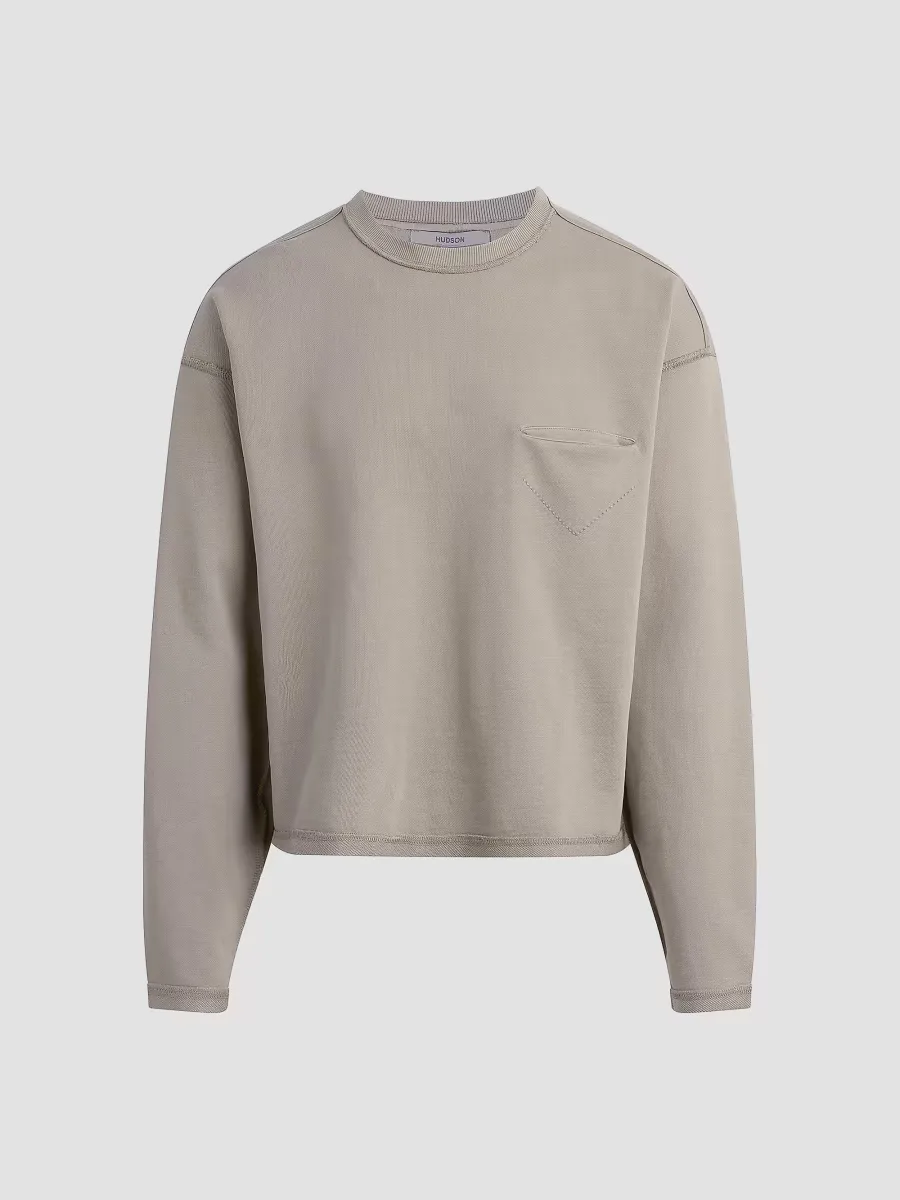 French Terry Crewneck Sweatshirt by Hudson Jeans