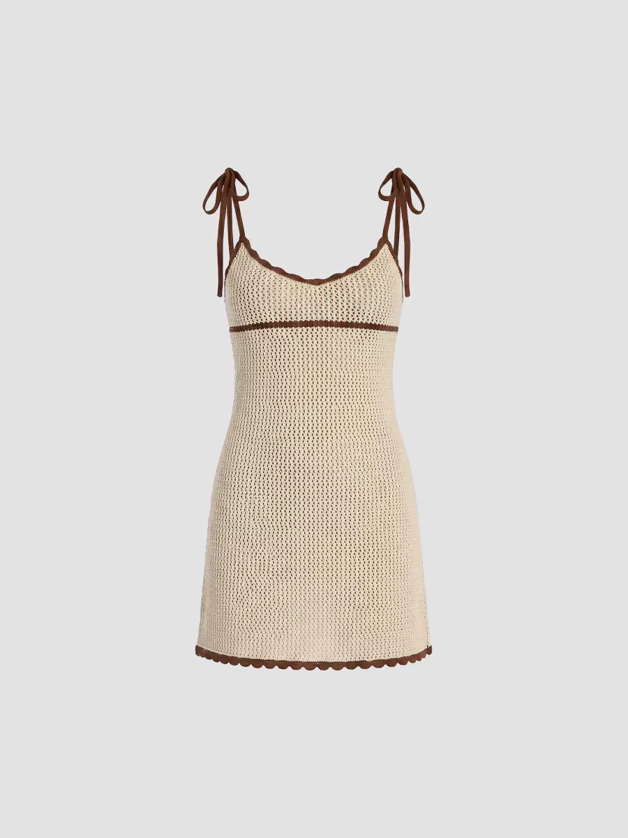 Malkie Cotton Knit Minidress by SEROYA