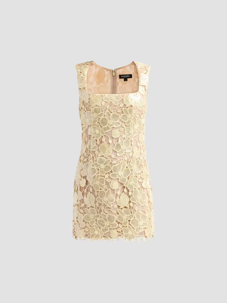 Elainy Embroidered Mini Dress by Retrofête