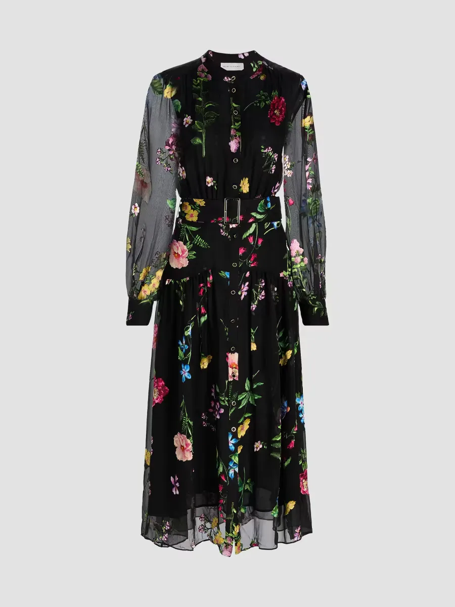 The Janice Floral Midi-Shirtdress by Elie Tahari