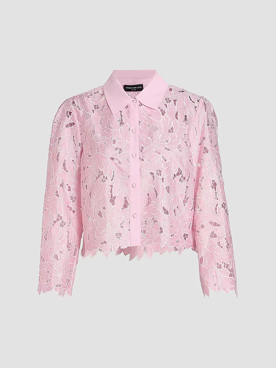 Talsie Floral Georgette Shirt by Generation Love