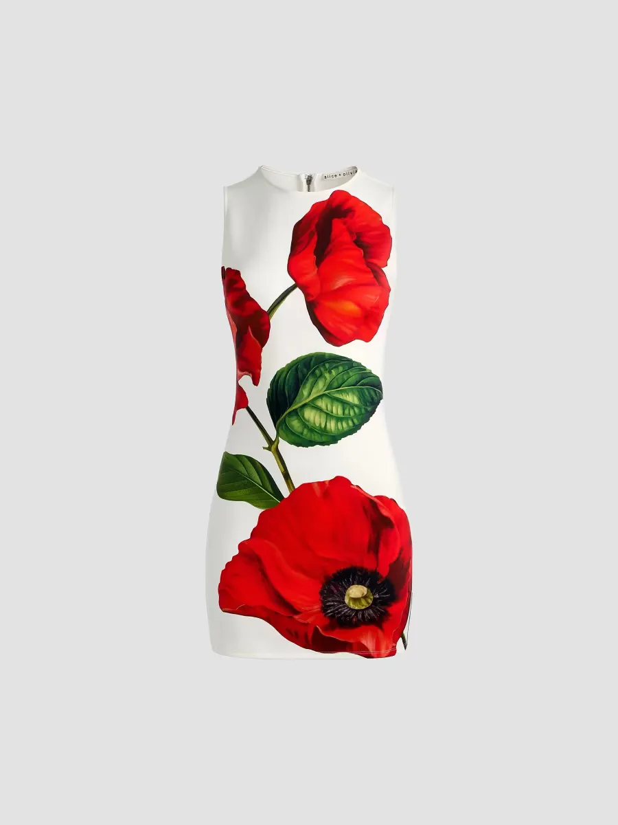 Wynell Floral Minidress by Alice + Olivia