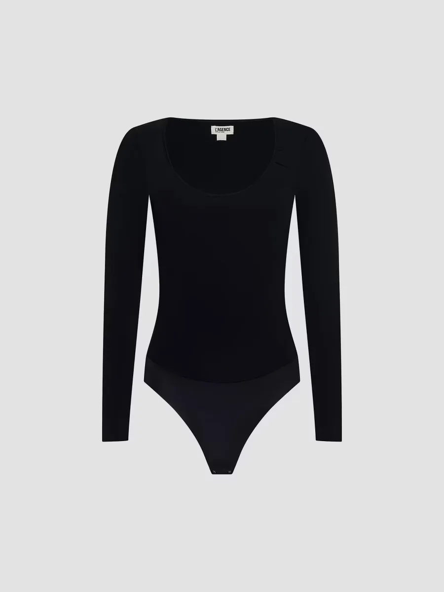 Cassandra Ruched Bodysuit by L'AGENCE