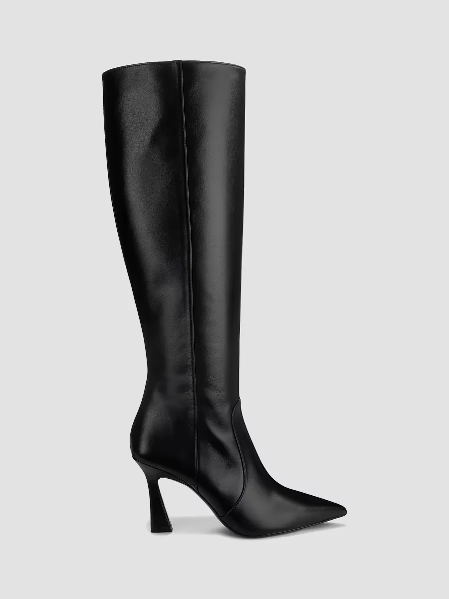 Vinnie 90MM Leather Knee-High Boots by Stuart Weitzman