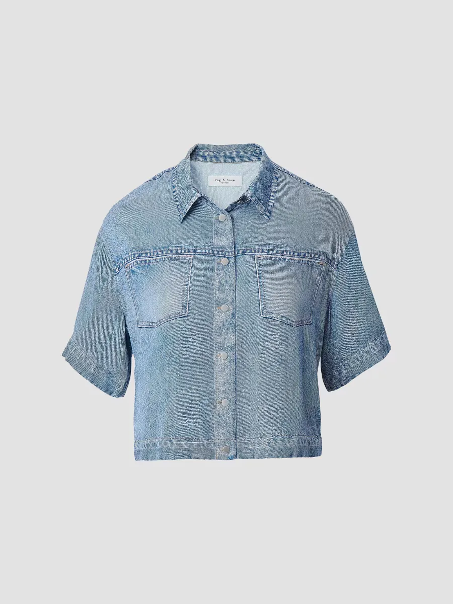 Rb Miramar Slink Abby Button-Front Top by rag & bone