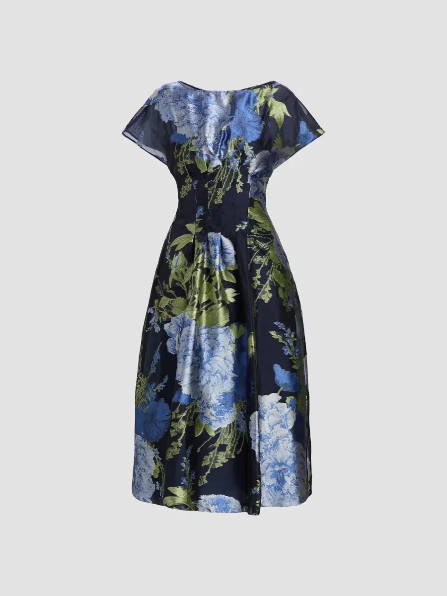 Florene Tea-Length Cocktail Dress