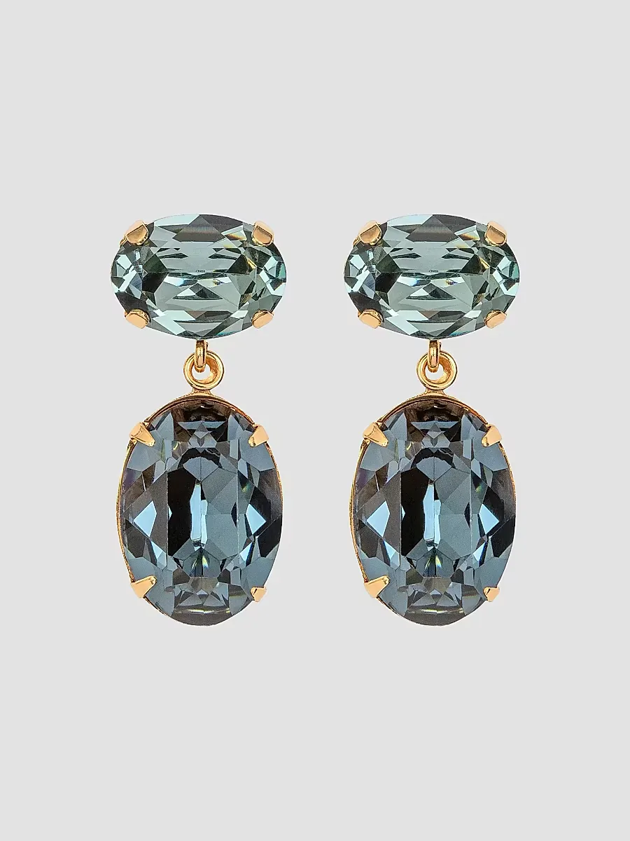 Jennifer Behr Lenora 18K-Gold-Plated & Crystal Drop Earrings