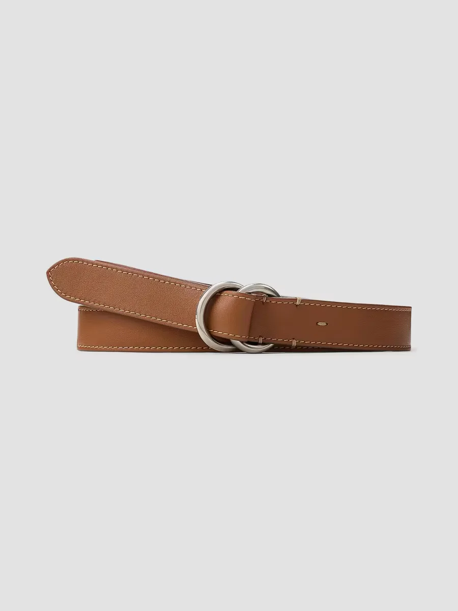 Ralph Lauren Purple Label O-Ring Skinny Leather Belt by Ralph Lauren