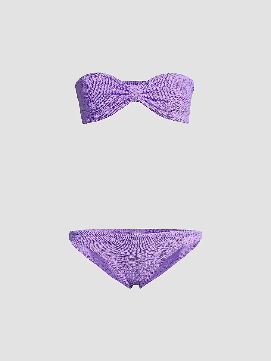 Jean Bow Two-Piece Bikini Set by Hunza G