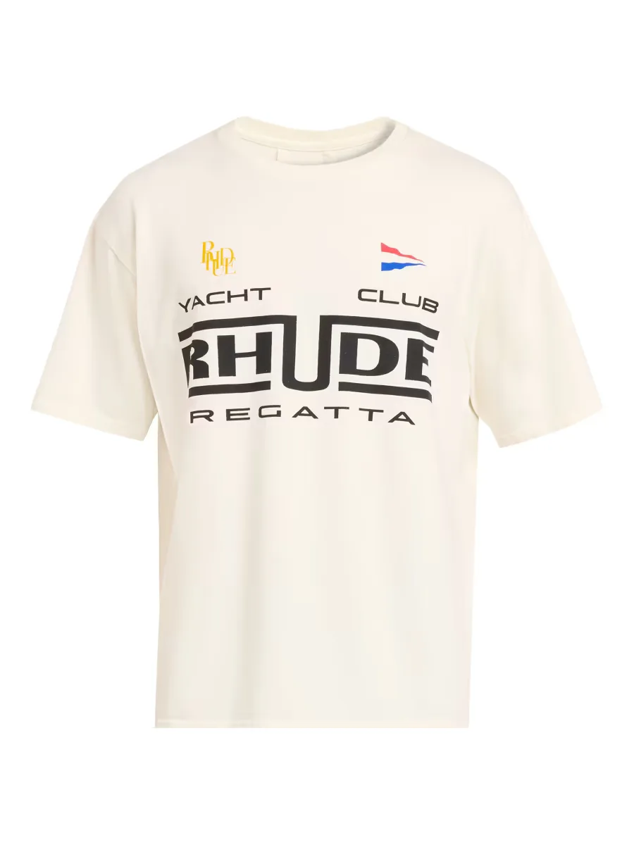 Regatta Club Graphic Cotton T-Shirt by Rhude