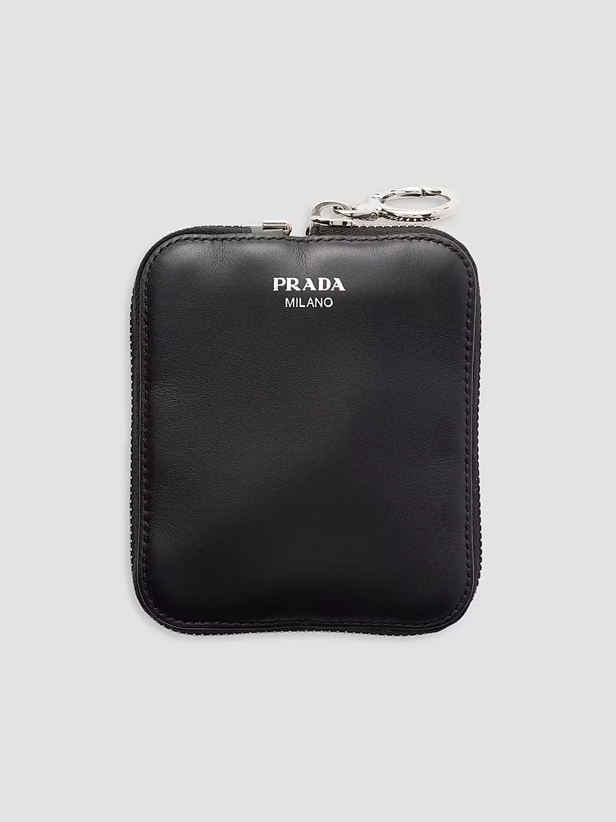 Nylon and Leather Foldable Mini Duffel Bag by Prada