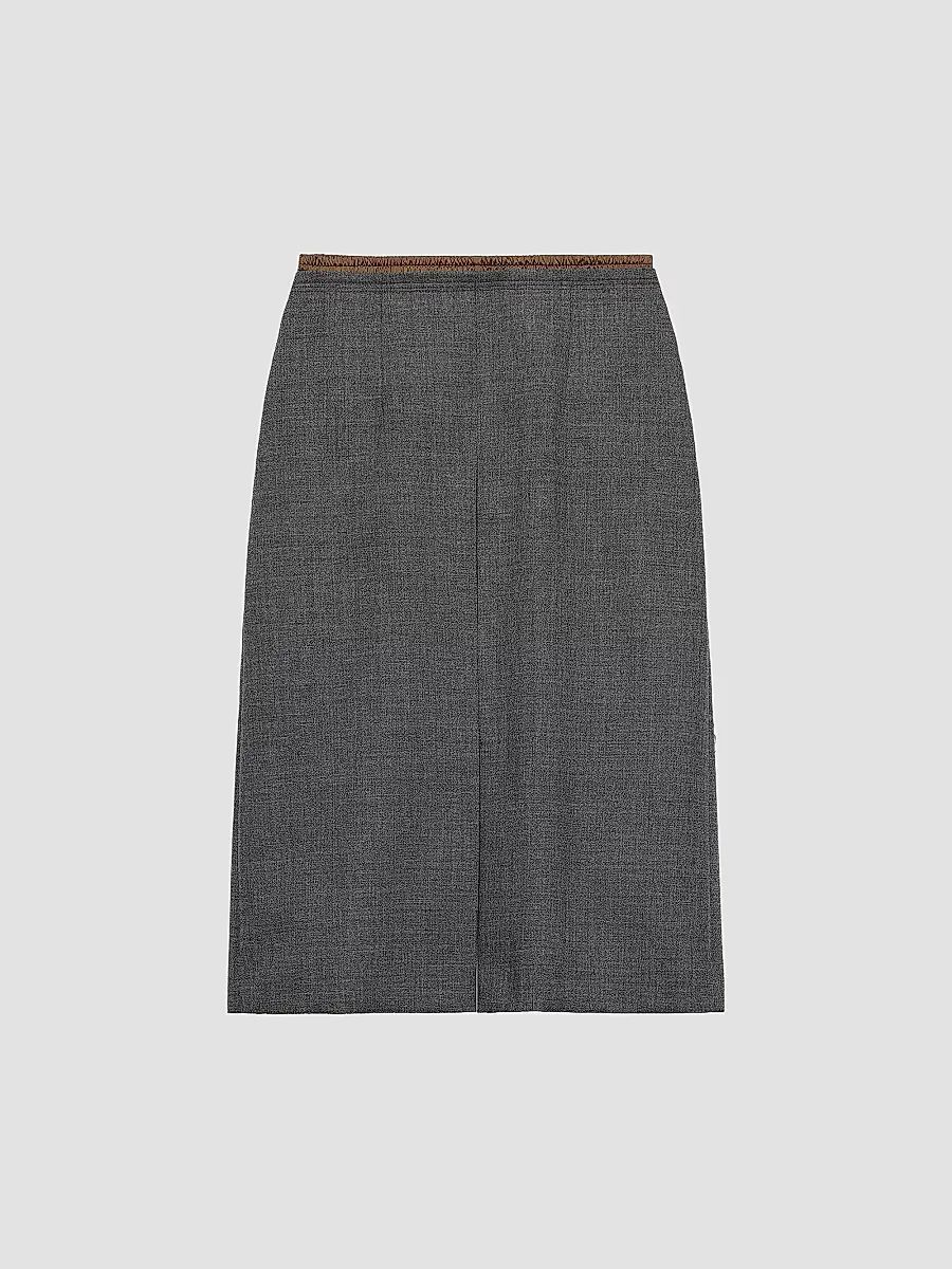 Rush Stitch Midi Skirt by Prada