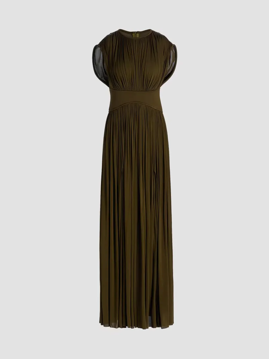 Luna Draped Column Maxi Dress