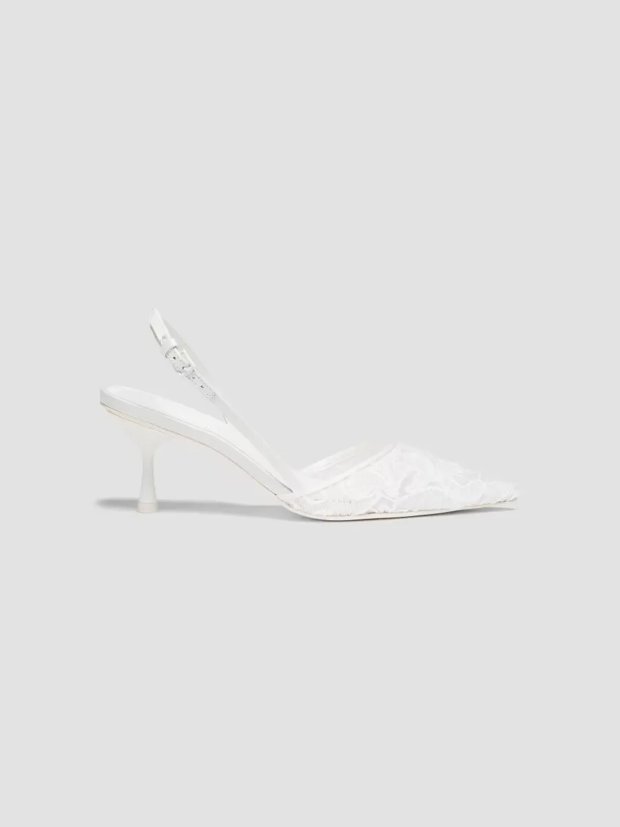 Dylan Lace Slingback Pumps by SIMKHAI