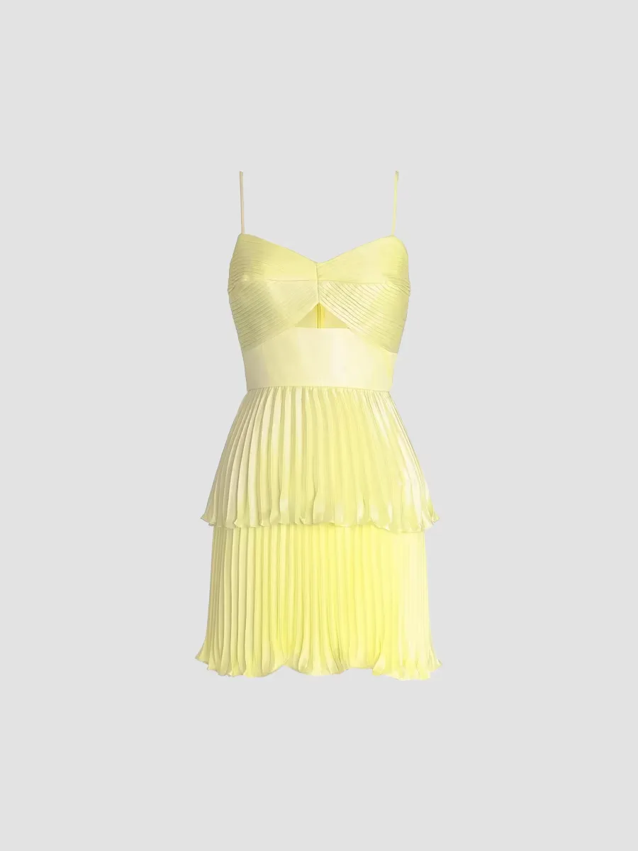 Jianna Pleated Tiered Minidress by Dress the Population