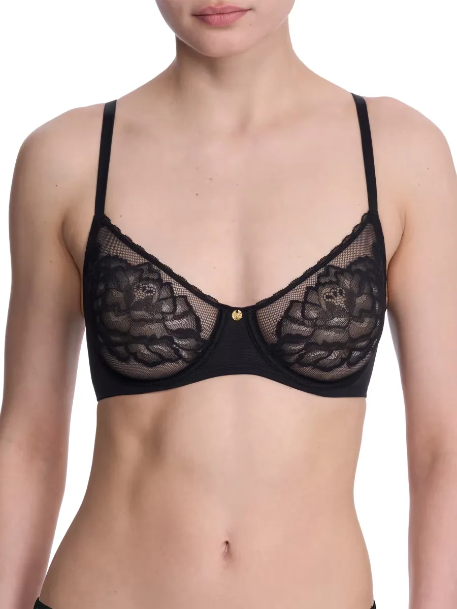 Flora Unlined Lace Balconette Underwire Bra by Natori