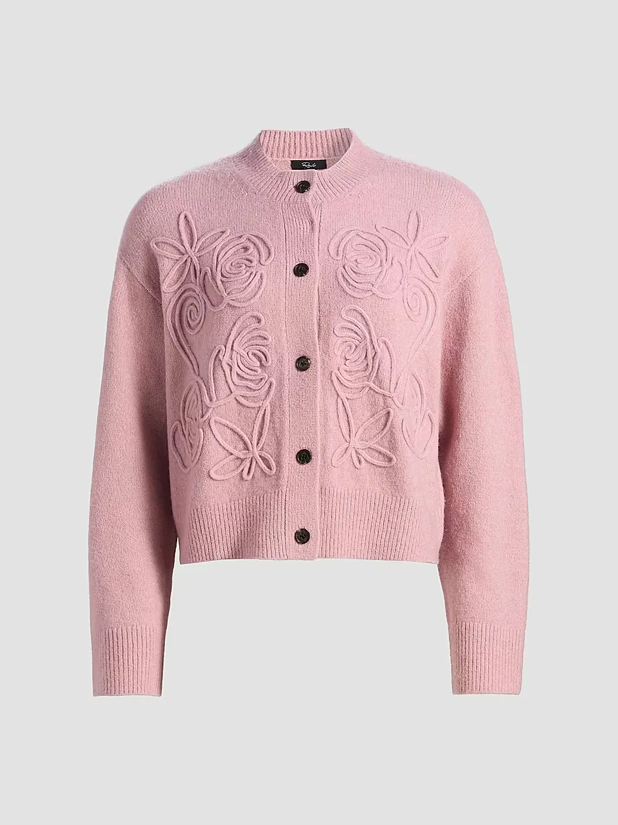 Coralee Floral Soutache-Style Cardigan by Rails