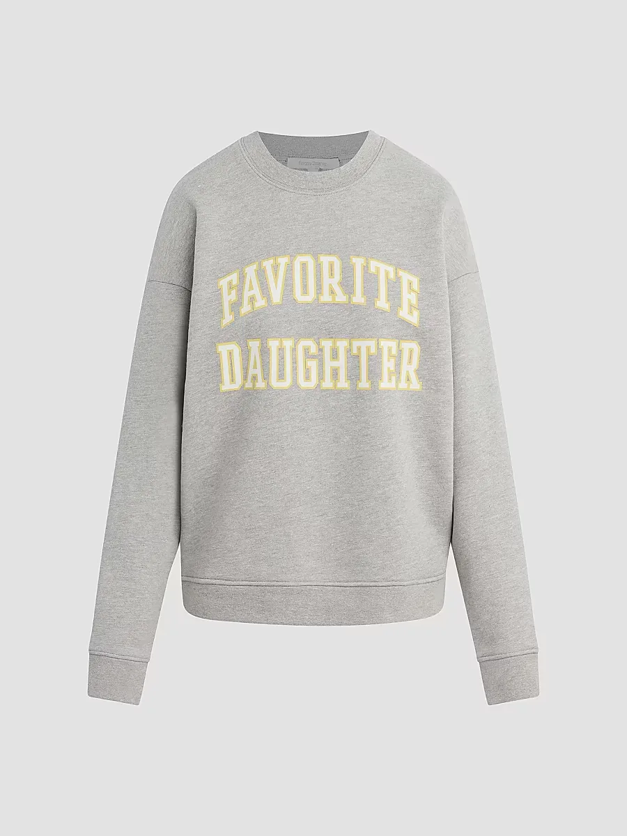 Collegiate Cotton-Blend Sweatshirt by Favorite Daughter