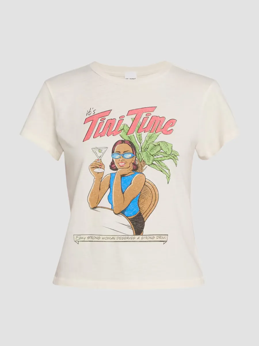 Classic Tini Time T-Shirt by Re/Done