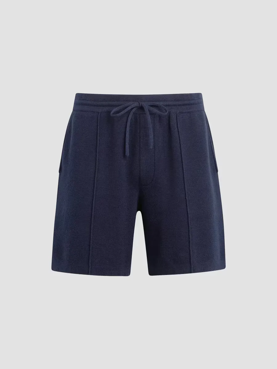 Double Knit Pintuck Drawstring Shorts by Hudson Jeans