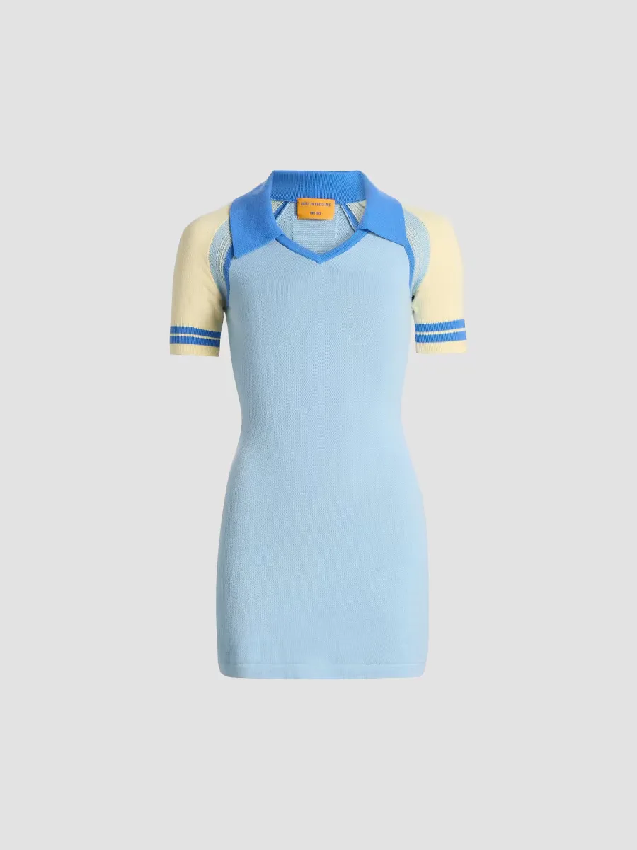 Ace Colorblocked Polo Minidress by Guest in Residence