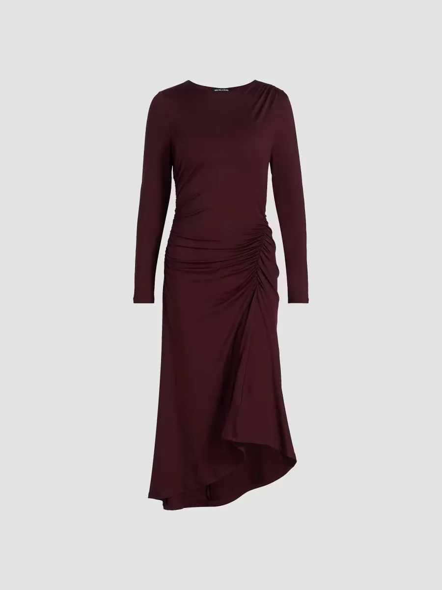 Theodora Jersey Ruched Midi-Dress by Veronica Beard