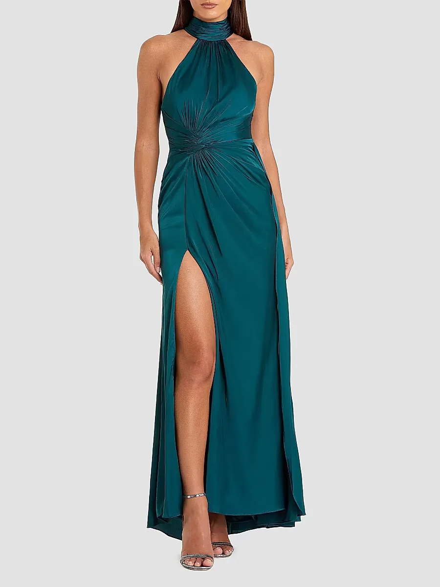 Mac Duggal Leena 1 Ruched Column Gown by M.A.C.