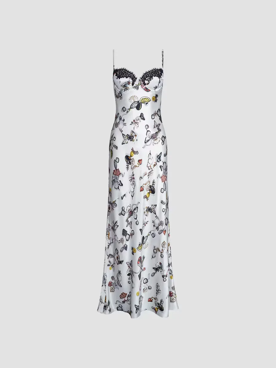 Sayla Lace-Trim Maxi Dress by L'AGENCE