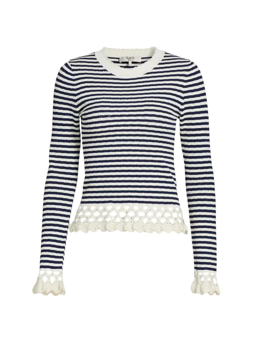 Addy Striped Knit Top by Sea