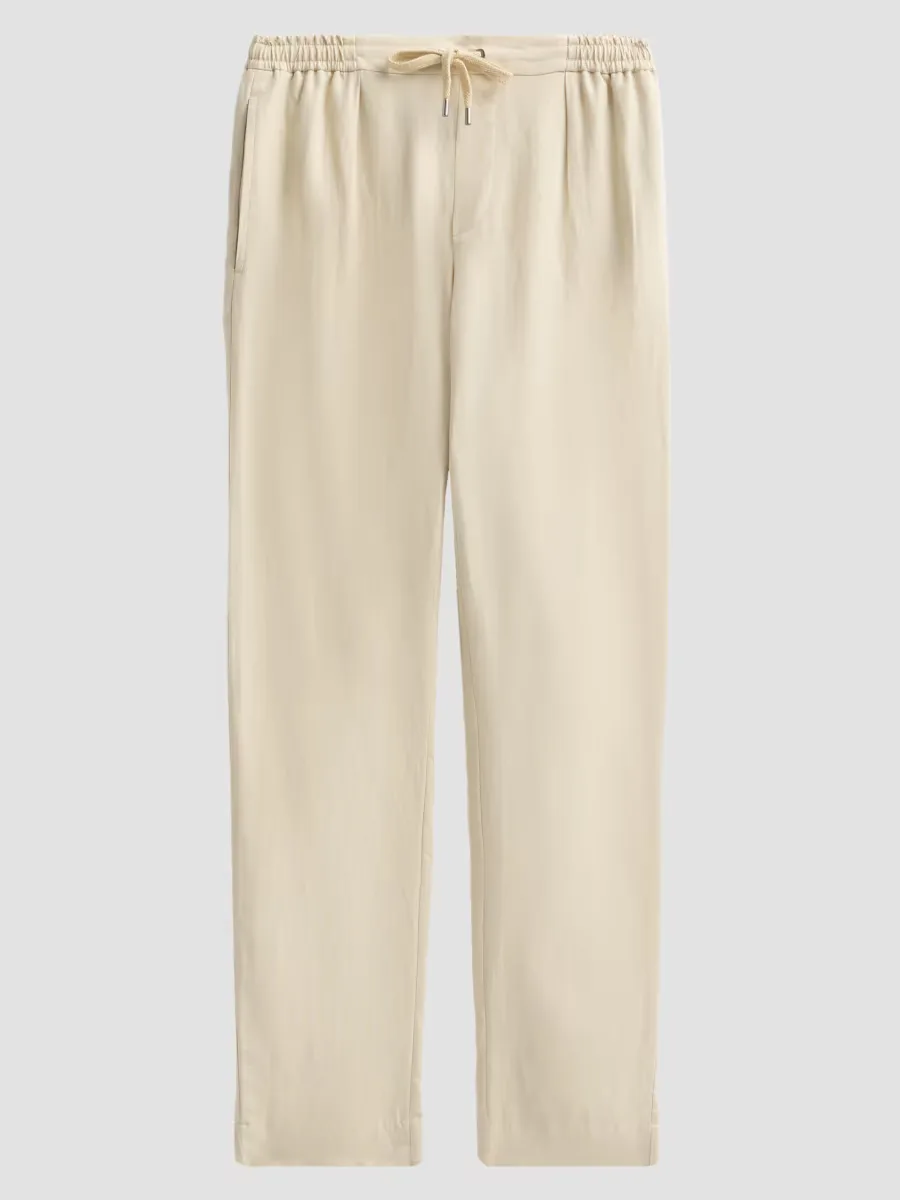 Purple Label Drawstring Silk-Linen Pants by Ralph Lauren