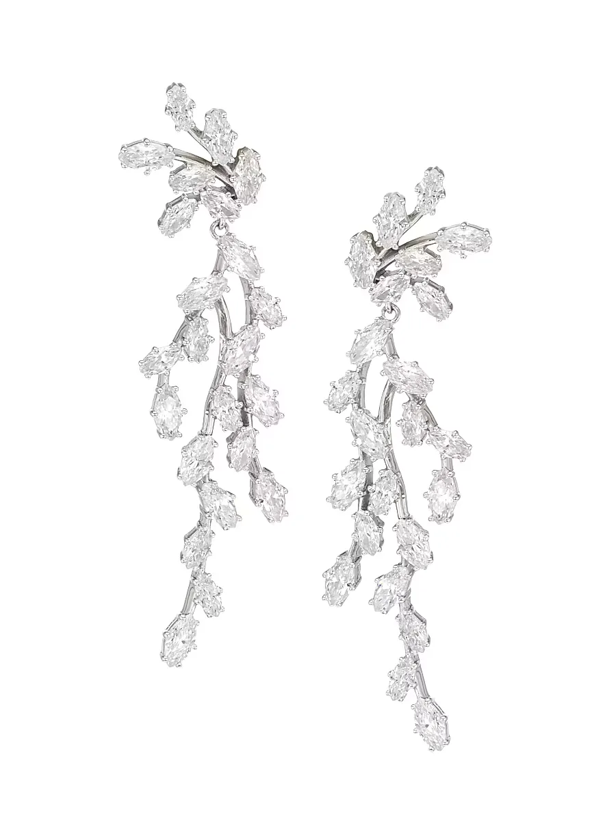 Vow Sterling Silver & Cubic Zirconia Drop Earrings