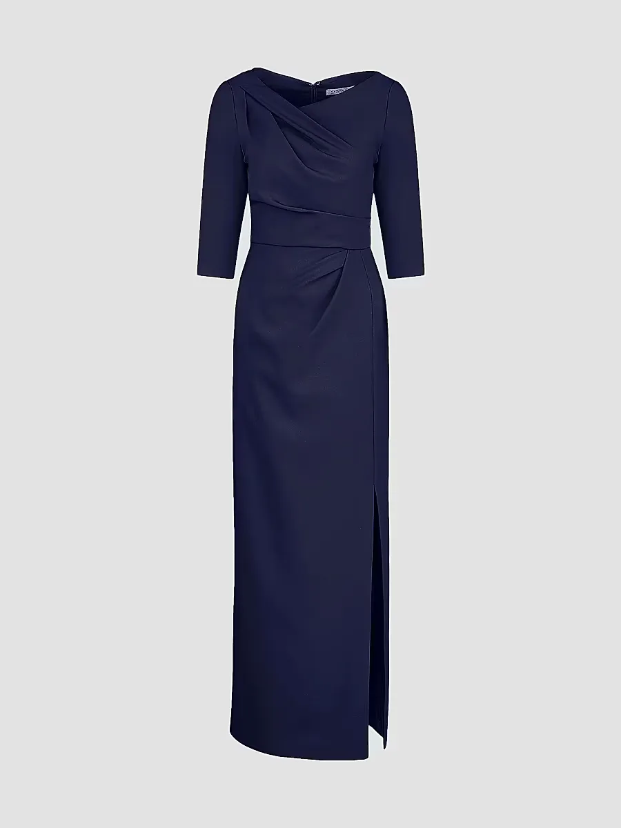 Margerite Pleated Column Gown