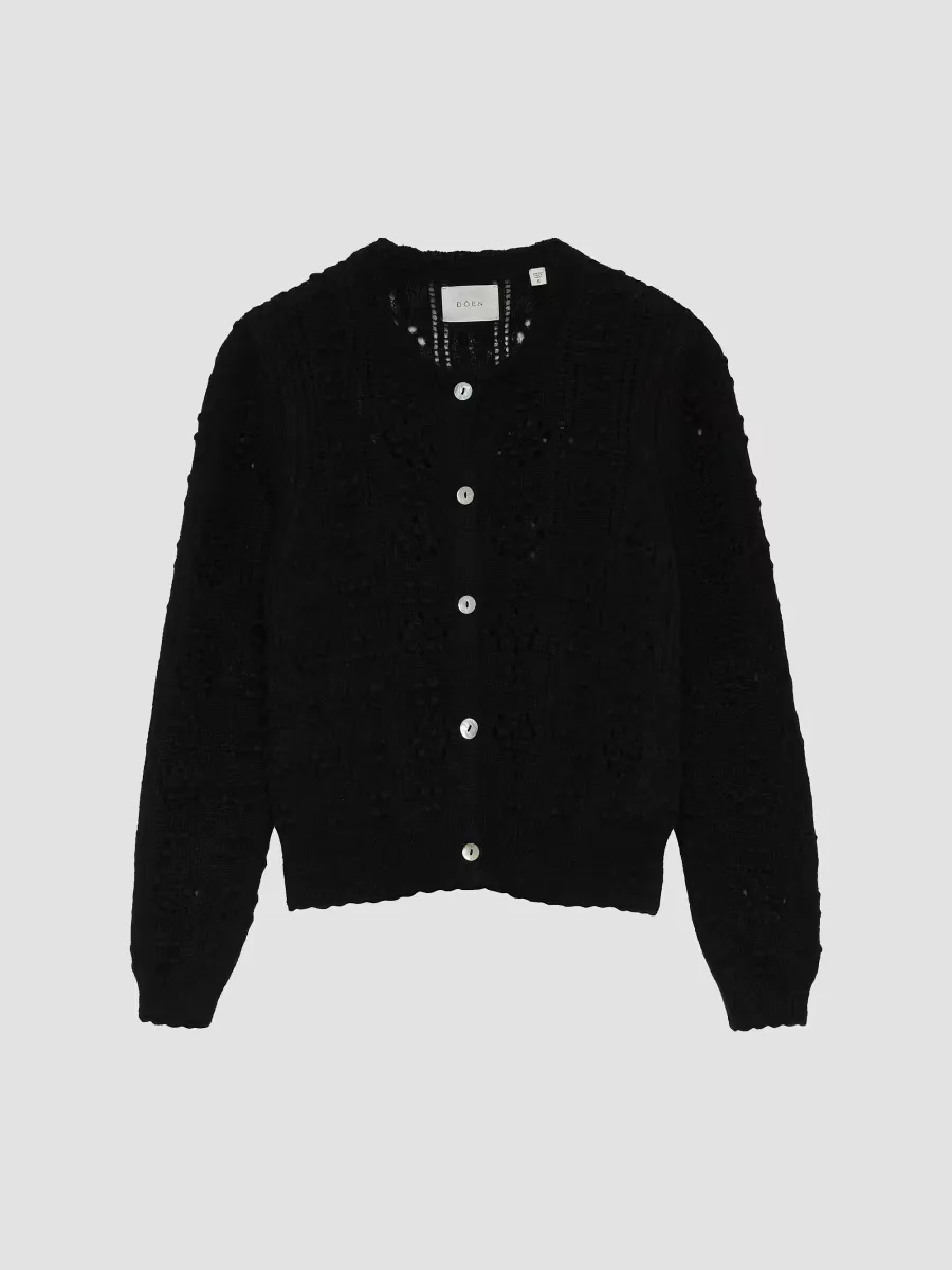 Cassidy Pointelle Cardigan by DEN