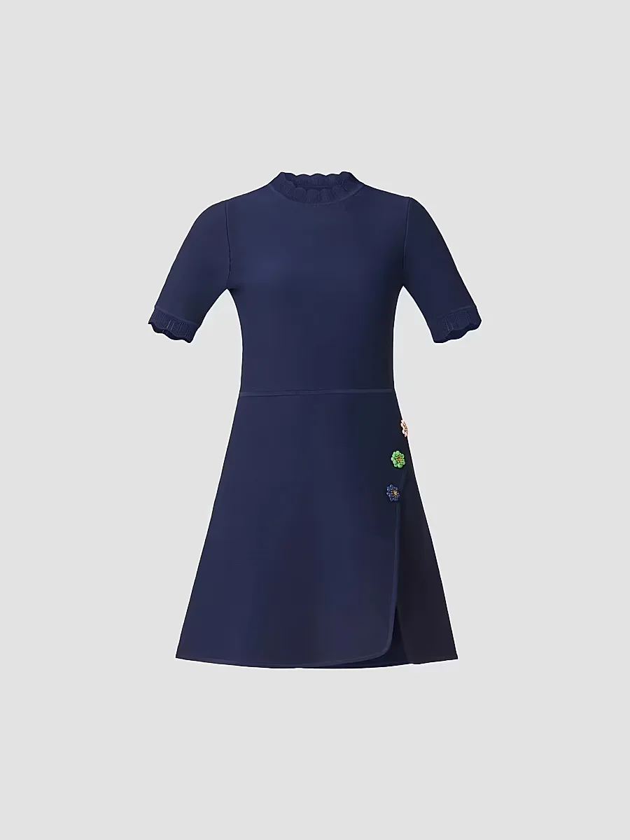 Celeste Embellished A-Line Minidress by Shoshanna