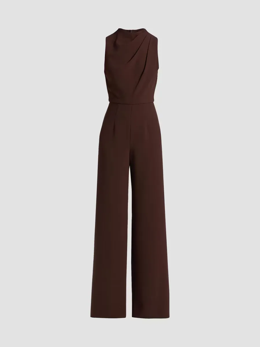 Corinne Sleeveless Flared-Leg Jumpsuit