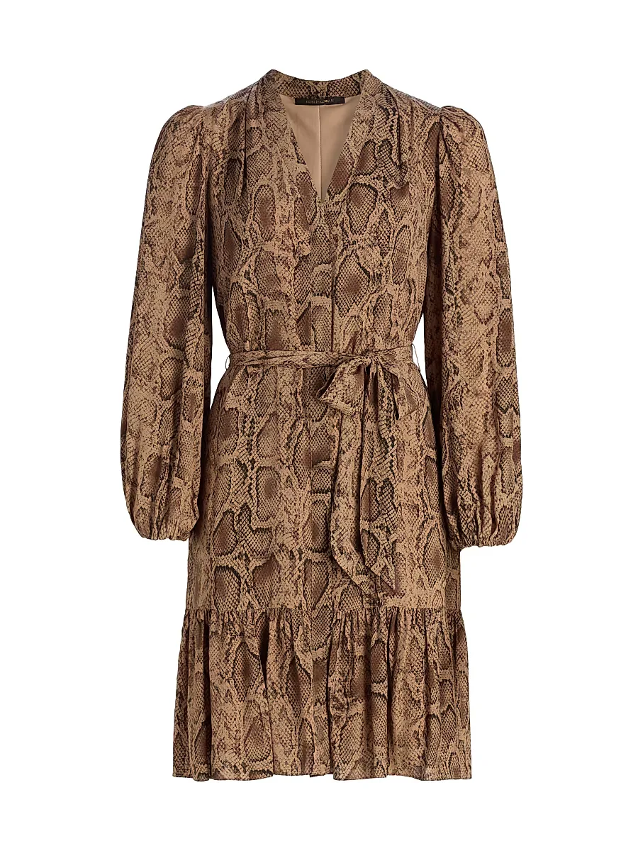Samara Snake Self-Belt Midi-Dress by Kobi Halperin
