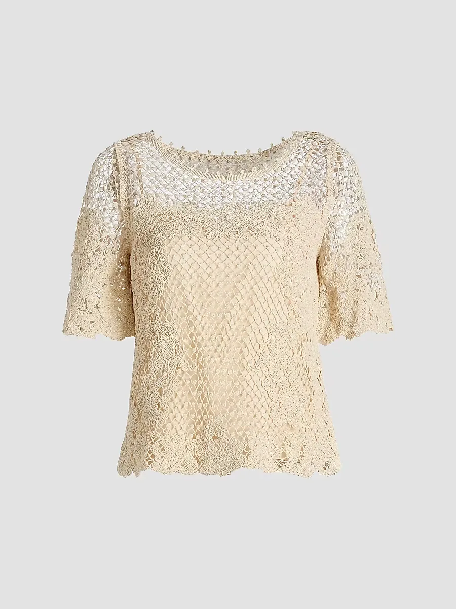 Magnolia Crochet Blouse by Kobi Halperin