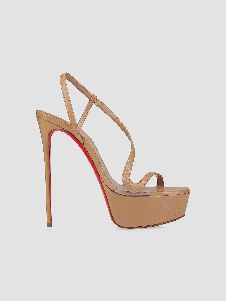 Rosalie Alta 150MM Leather Sandals by Christian Louboutin