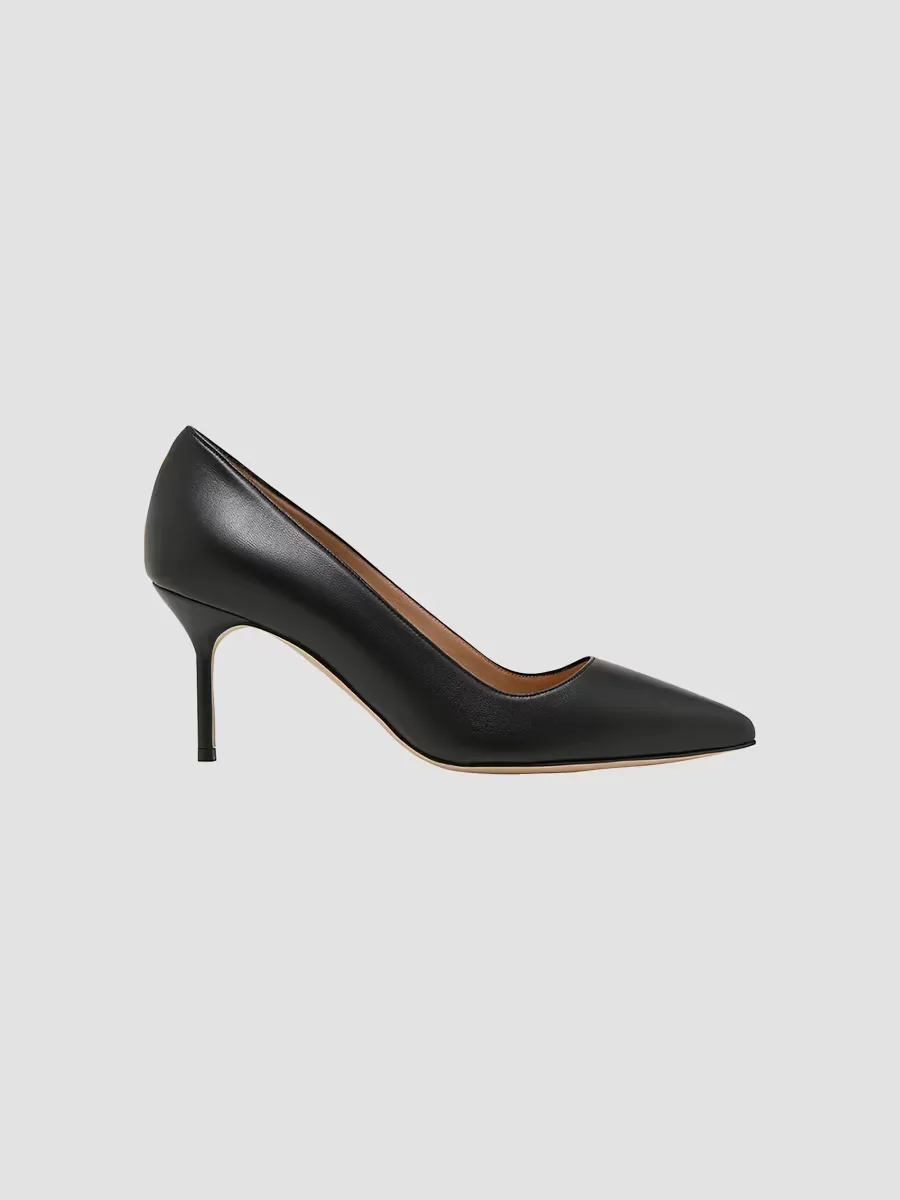 BB 70mm Leather Stiletto Pumps by Manolo Blahnik