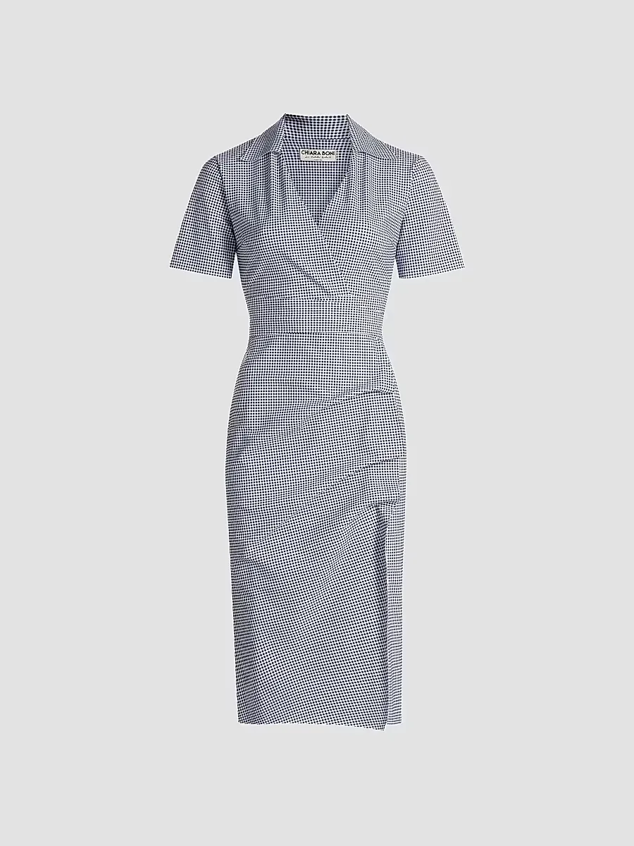 Ittig Checked Knee-Length Dress by Chiara Boni La Petite Robe